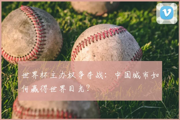 世界杯主办权争夺战:中国城市如何赢得世界目光?